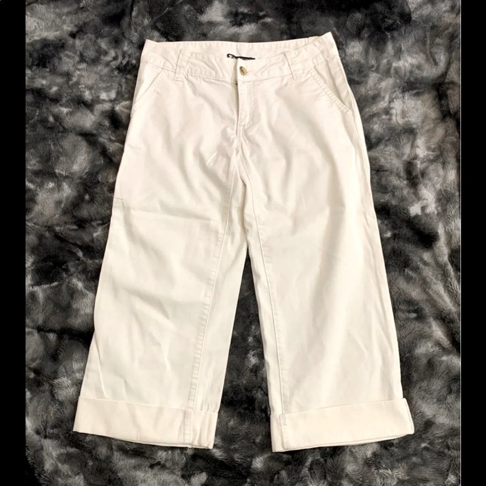 Tory Burch White Cropped Chinos